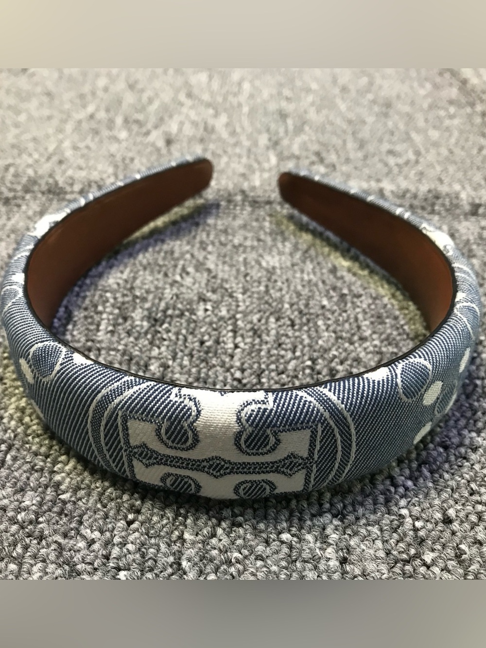 Tory Burch T MONOGRAM DENIM HEADBAND